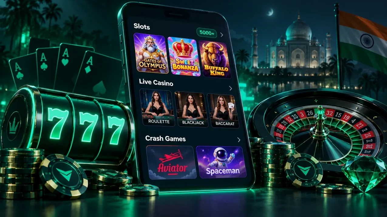 Online casino roulette table with chips
